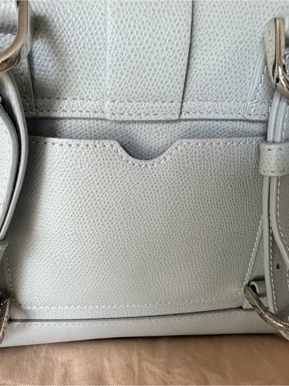 Senreve Alunna Ice Blue Grey 2-way bag backpack/ crossbody with extra strap